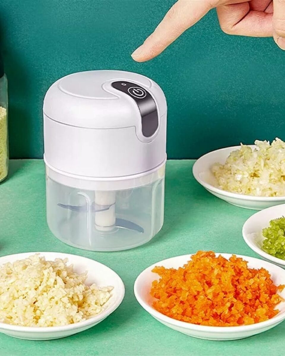 Veja o que faz esse Mini Processador Elétrico de Alimentos Portátil