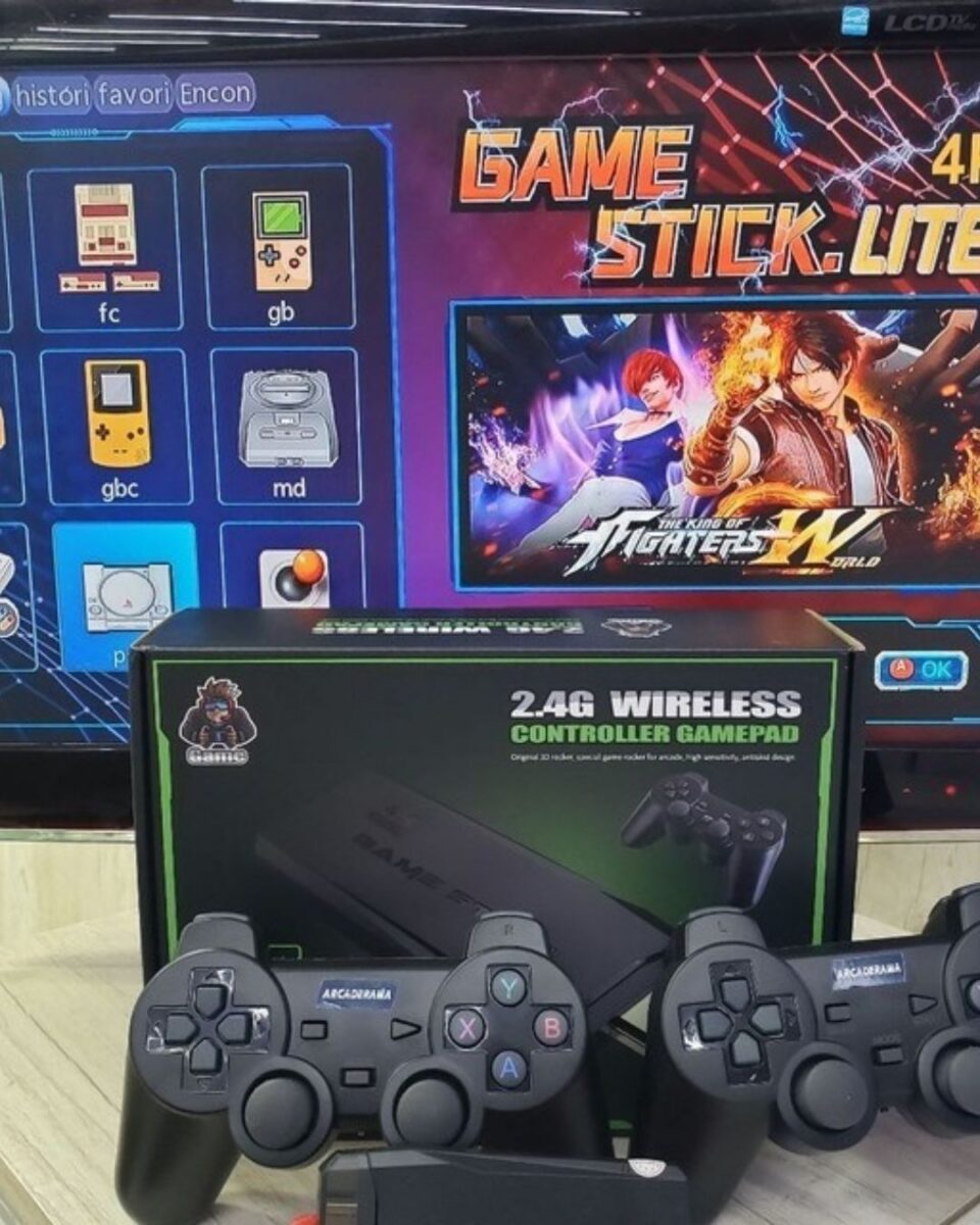 Video game Stick 4K com 20000 jogos – diversão sem limites